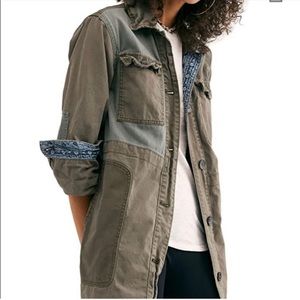 Worn once sz m free people Apollo military jacket, relaxed fit